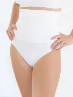 Jojo Maman Bebe JoJo Maman Bébé White High Waisted Postnatal Support Pants