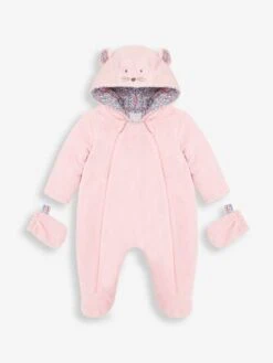 Jojo Maman Bebe JoJo Maman Bébé Pink Mouse Cosy Velour Pramsuit 8 Jojo Maman Bebe JoJo Maman Bébé Pink Mouse Cosy Velour Pramsuit -Jojo Maman Bebe C62514s3