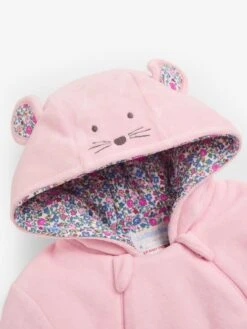 Jojo Maman Bebe JoJo Maman Bébé Pink Mouse Cosy Velour Pramsuit 9 Jojo Maman Bebe JoJo Maman Bébé Pink Mouse Cosy Velour Pramsuit -Jojo Maman Bebe C62514s4