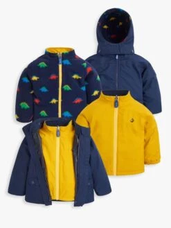 Jojo Maman Bebe JoJo Maman Bébé Stegosaurus 4-in-1 Waterproof Polarfleece Jacket