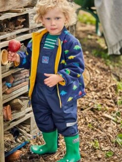 Jojo Maman Bebe JoJo Maman Bébé Stegosaurus 4-in-1 Waterproof Polarfleece Jacket -Jojo Maman Bebe C63642s10