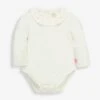 Jojo Maman Bebe JoJo Maman Bébé Cream Heart Embroidered Frill Collar Body 1 Jojo Maman Bebe JoJo Maman Bébé Cream Heart Embroidered Frill Collar Body -Jojo Maman Bebe C65718s