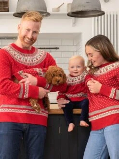 Jojo Maman Bebe JoJo Maman Bébé Red Reindeer Fair Isle Jumper -Jojo Maman Bebe C68999s4