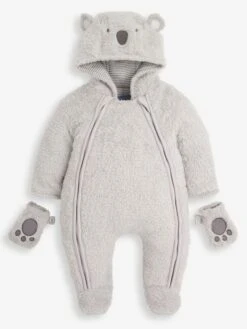 Jojo Maman Bebe JoJo Maman Bébé Grey Koala Cosy Pramsuit -Jojo Maman Bebe C69928s2