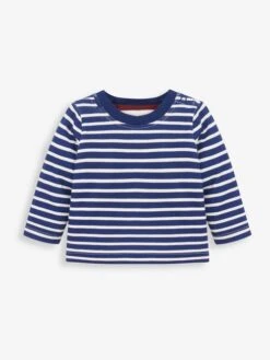 Jojo Maman Bebe JoJo Maman Bébé Burgundy 2-Piece Classic Cord Dungarees & Breton Top Sets -Jojo Maman Bebe C69964s3