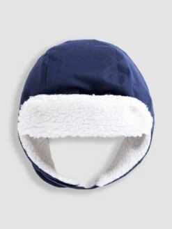 Jojo Maman Bebe JoJo Maman Bébé Navy Kids' Cosy Waterproof Hat -Jojo Maman Bebe C71478s2