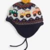Jojo Maman Bebe JoJo Maman Bébé Navy Tractor Fair Isle Hat -Jojo Maman Bebe C76121s