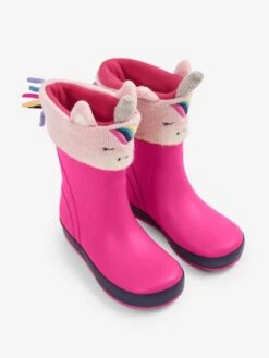 Jojo Maman Bebe JoJo Maman Bébé Fuchsia Unicorn Wellie Liners