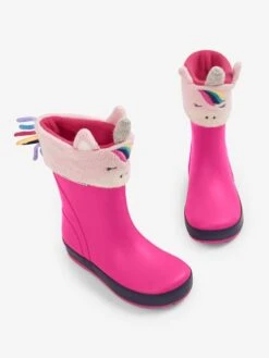 Jojo Maman Bebe JoJo Maman Bébé Fuchsia Unicorn Wellie Liners -Jojo Maman Bebe C79716s3