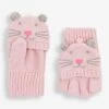 Jojo Maman Bebe JoJo Maman Bébé Pink Cat Gloves