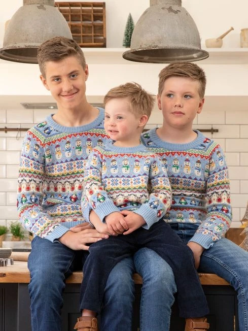 Jojo Maman Bebe JoJo Maman Bébé Blue Snowman Fair Isle Jumper 3 Jojo Maman Bebe JoJo Maman Bébé Blue Snowman Fair Isle Jumper