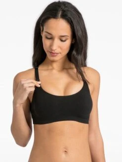 Jojo Maman Bebe JoJo Maman Bébé Black Cotton Rich Seamless Maternity & Nursing Bra