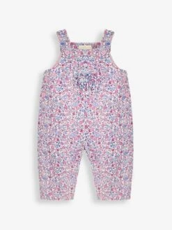 Jojo Maman Bebe JoJo Maman Bébé Periwinkle Ditsy Pretty Cord Dungarees