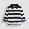 Jojo Maman Bebe JoJo Maman Bébé Navy Ecru Stripe Navy/Ecru Stripe Classic Stripe Rugby Top -Jojo Maman Bebe C86138s
