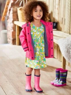 Jojo Maman Bebe JoJo Maman Bébé Fuchsia Waterproof Fisherman's Jacket 10 Jojo Maman Bebe JoJo Maman Bébé Fuchsia Waterproof Fisherman's Jacket -Jojo Maman Bebe C86850s3