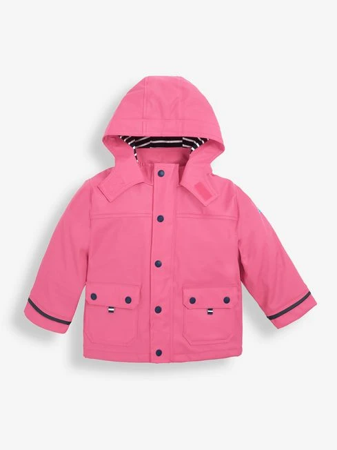 Jojo Maman Bebe JoJo Maman Bébé Fuchsia Waterproof Fisherman's Jacket 6 Jojo Maman Bebe JoJo Maman Bébé Fuchsia Waterproof Fisherman's Jacket - Image 4