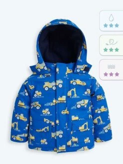 Jojo Maman Bebe JoJo Maman Bébé Cobalt Digger Cosy Waterproof Jacket -Jojo Maman Bebe C87578s7