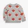 Jojo Maman Bebe JoJo Maman Bébé Marl Grey Fox Jumper -Jojo Maman Bebe C91 446s