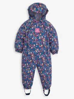 Jojo Maman Bebe JoJo Maman Bébé Woodland Navy Pack-Away Waterproof All-in-One