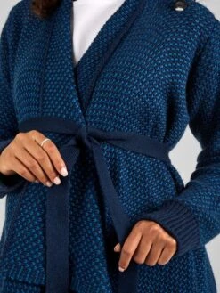 Jojo Maman Bebe JoJo Maman Bébé Blue Teal Drape Maternity & Nursing Cardigan -Jojo Maman Bebe C93348s4