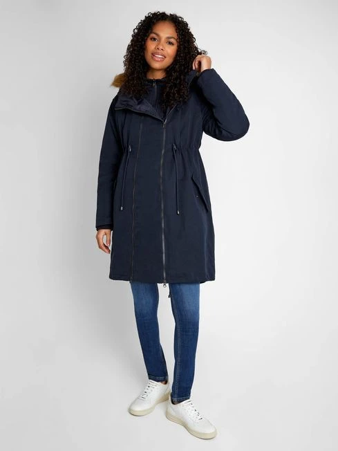 Jojo Maman Bebe JoJo Maman Bébé Navy 5-in-1 All Seasons Maternity Parka 6 Jojo Maman Bebe JoJo Maman Bébé Navy 5-in-1 All Seasons Maternity Parka - Image 4