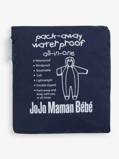Jojo Maman Bebe JoJo Maman Bébé Woodland Navy Pack-Away Waterproof All-in-One -Jojo Maman Bebe C93741s5