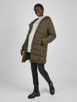 Jojo Maman Bebe 36 Jojo Maman Bebe JoJo Maman Bébé Khaki 2-in-1 Maternity Puffer Coat