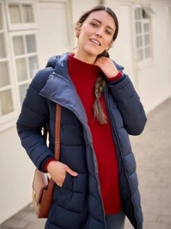 Jojo Maman Bebe JoJo Maman Bébé Navy 2-in-1 Maternity Puffer Coat -Jojo Maman Bebe C95469s5