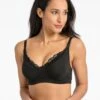 Jojo Maman Bebe JoJo Maman Bébé Black Lace Trim Maternity & Nursing Bra -Jojo Maman Bebe C95964s