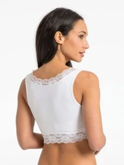 Jojo Maman Bebe JoJo Maman Bébé White Lace Trim Maternity & Nursing Sleep Bra 7 Jojo Maman Bebe JoJo Maman Bébé White Lace Trim Maternity & Nursing Sleep Bra -Jojo Maman Bebe C99222s3