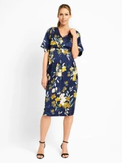 Jojo Maman Bebe JoJo Maman Bébé Navy Oriental Print Maternity & Nursing Dress