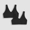 Jojo Maman Bebe JoJo Maman Bébé Black 2-Pack Maternity & Nursing Sleep Bras -Jojo Maman Bebe D11356s