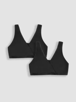 Jojo Maman Bebe JoJo Maman Bébé Black 2-Pack Maternity & Nursing Sleep Bras