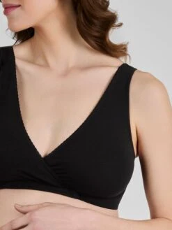 Jojo Maman Bebe JoJo Maman Bébé Black 2-Pack Maternity & Nursing Sleep Bras -Jojo Maman Bebe D11356s3
