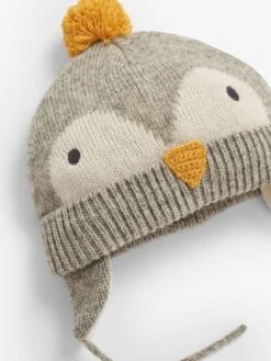 Jojo Maman Bebe JoJo Maman Bébé Marl Grey Penguin Hat -Jojo Maman Bebe D14369s3