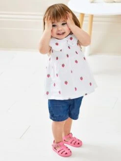 Jojo Maman Bebe JoJo Maman Bébé Chambray Girls' Pretty Shorts