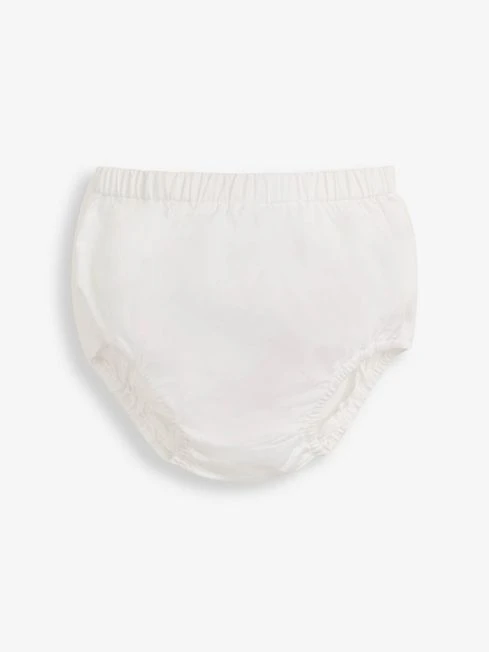 Jojo Maman Bebe JoJo Maman Bébé White Girls' Peter Pan Collar Embroidered Party Dress 10 Jojo Maman Bebe JoJo Maman Bébé White Girls' Peter Pan Collar Embroidered Party Dress - Image 8