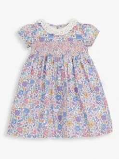 Jojo Maman Bebe JoJo Maman Bébé Meadow Girls' Frill Collar Party Dress 11 Jojo Maman Bebe JoJo Maman Bébé Meadow Girls' Frill Collar Party Dress -Jojo Maman Bebe D18218s3