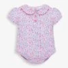 Jojo Maman Bebe JoJo Maman Bébé Pastel Ditsy Floral Peter Pan Baby Bodysuit