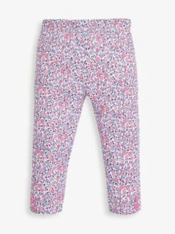 Jojo Maman Bebe JoJo Maman Bébé Pastel 2-Pack Girls' Ditsy & Heather Leggings -Jojo Maman Bebe D18242s3