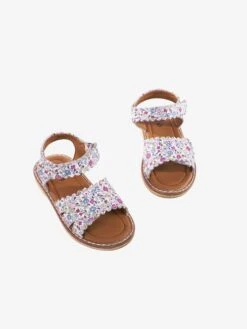 Jojo Maman Bebe JoJo Maman Bébé Summer Ditsy Girls' Pretty Leather Sandals
