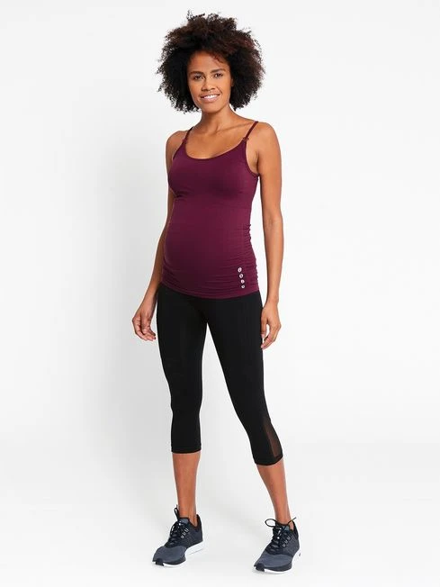 Jojo Maman Bebe JoJo Maman Bébé Black Cropped Seamless Support Workout Maternity Leggings 5 Jojo Maman Bebe JoJo Maman Bébé Black Cropped Seamless Support Workout Maternity Leggings - Image 3