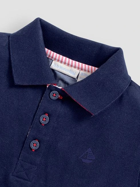 Jojo Maman Bebe JoJo Maman Bébé Navy Kids' Classic Polo Shirt 4 Jojo Maman Bebe JoJo Maman Bébé Navy Kids' Classic Polo Shirt - Image 2