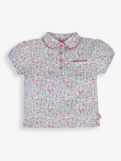 Jojo Maman Bebe JoJo Maman Bébé Summer Ditsy Girls' Pretty Polo Shirt