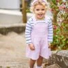 Jojo Maman Bebe JoJo Maman Bébé Pink Summer Seersucker Stripe Culottes -Jojo Maman Bebe D18278s