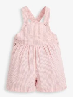 Jojo Maman Bebe JoJo Maman Bébé Pink Summer Seersucker Stripe Culottes -Jojo Maman Bebe D18278s3