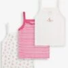 Jojo Maman Bebe JoJo Maman Bébé Bunny 3-Pack Girls' Vest Set -Jojo Maman Bebe D18280s