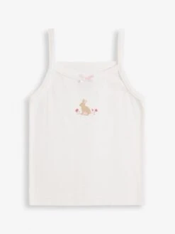 Jojo Maman Bebe JoJo Maman Bébé Bunny 3-Pack Girls' Vest Set -Jojo Maman Bebe D18280s3