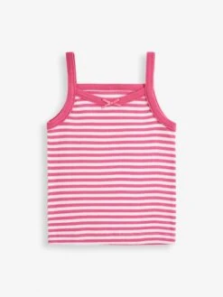 Jojo Maman Bebe JoJo Maman Bébé Bunny 3-Pack Girls' Vest Set -Jojo Maman Bebe D18280s4