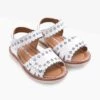Jojo Maman Bebe JoJo Maman Bébé White Kids Pretty Leather Sandals -Jojo Maman Bebe D18298s